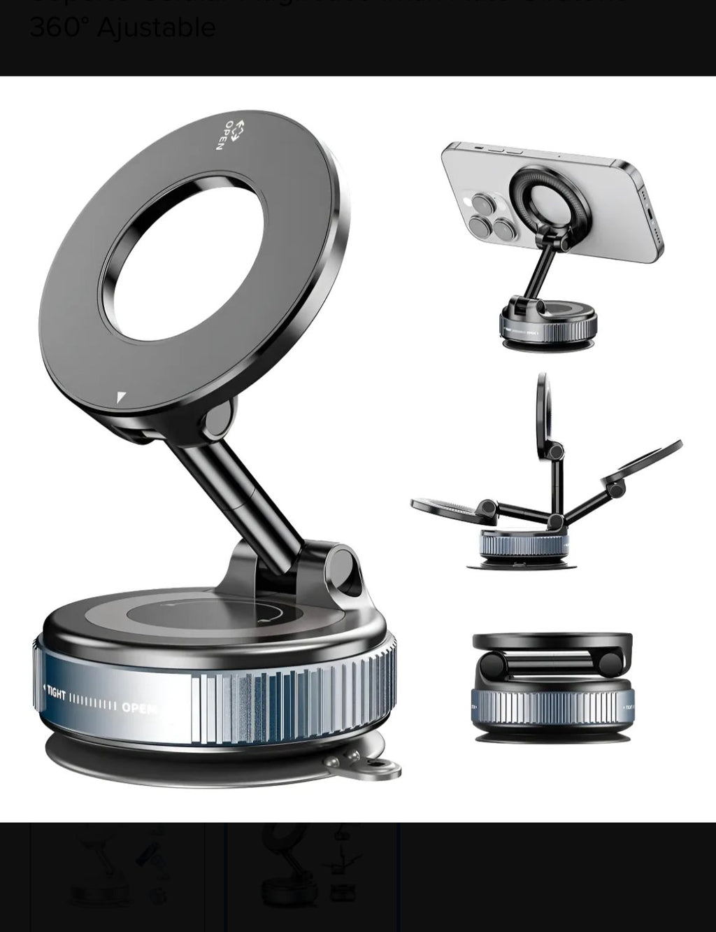 Soporte Celular imán magnético ajustable