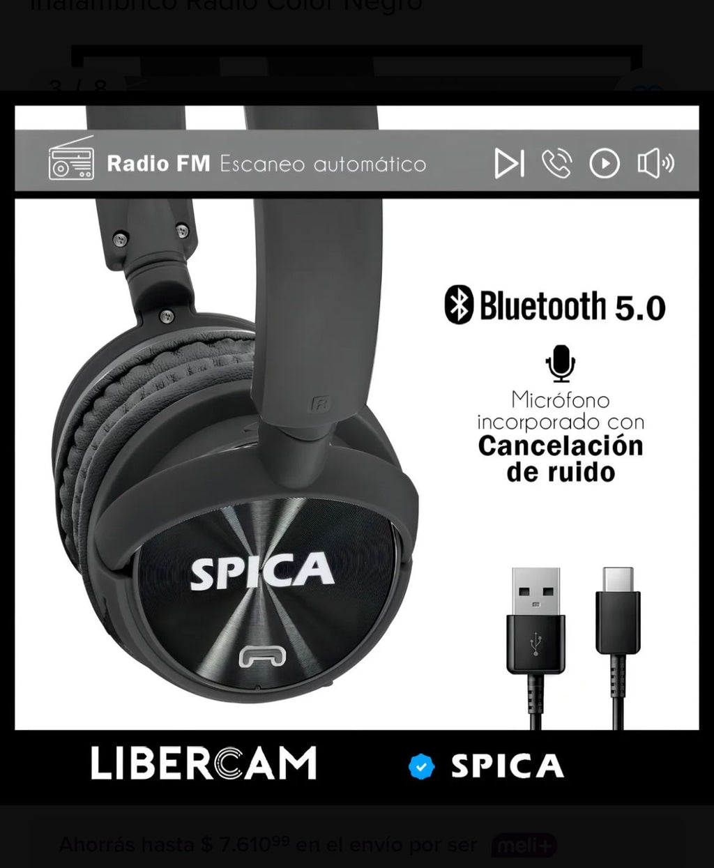Auriculares Vincha Inalámbricos Sp-440 Bluetooth