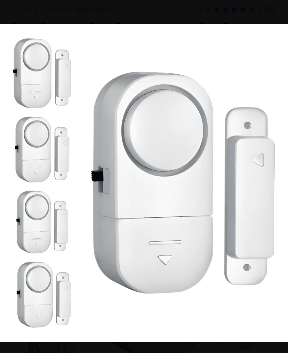 Alarma Pack 5 para Ventana Con Sensor Magnético